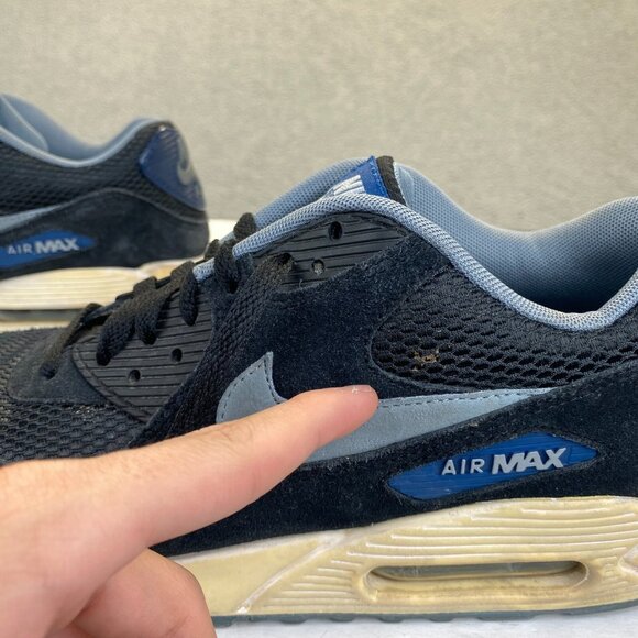 Size 10.5 Men's Nike Air Max 90 Essential Blue Marine 537384041,Comfort - Picture 9 of 16